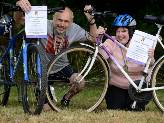 Father and daughter, Gordon Trevor from Shrewsbury and Charlotte Ransley from Highley