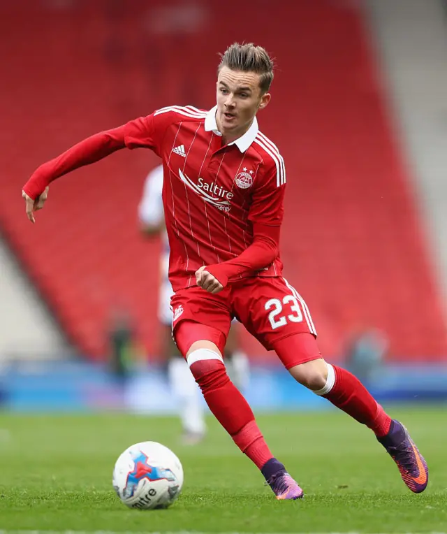 James Maddison playing for Aberdeen