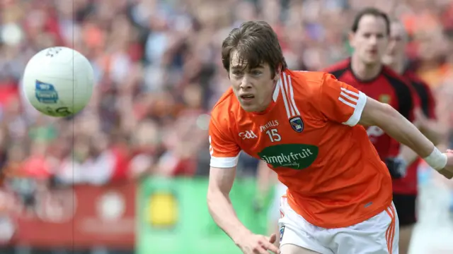 Armagh's Andrew Murnin in action against Down