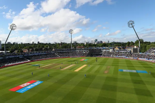 Blue skies over Edgbaston