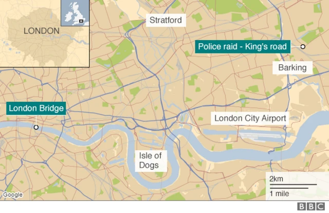 Barking raids map