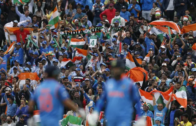 India fans celebrate