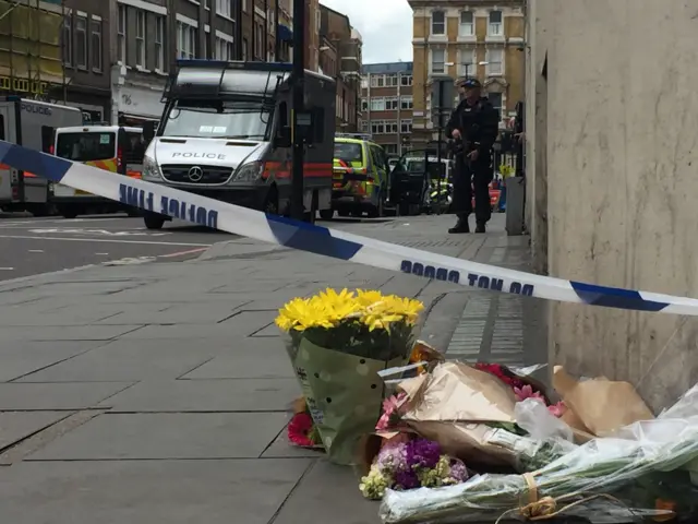 Flowers at Borough High Street