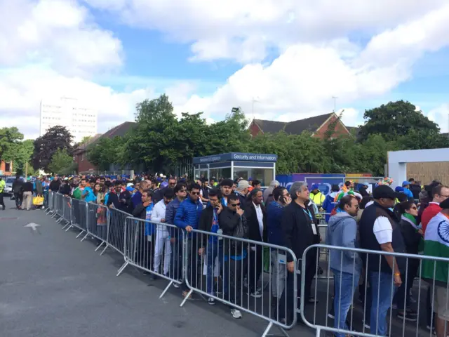 Fans at Edgbaston