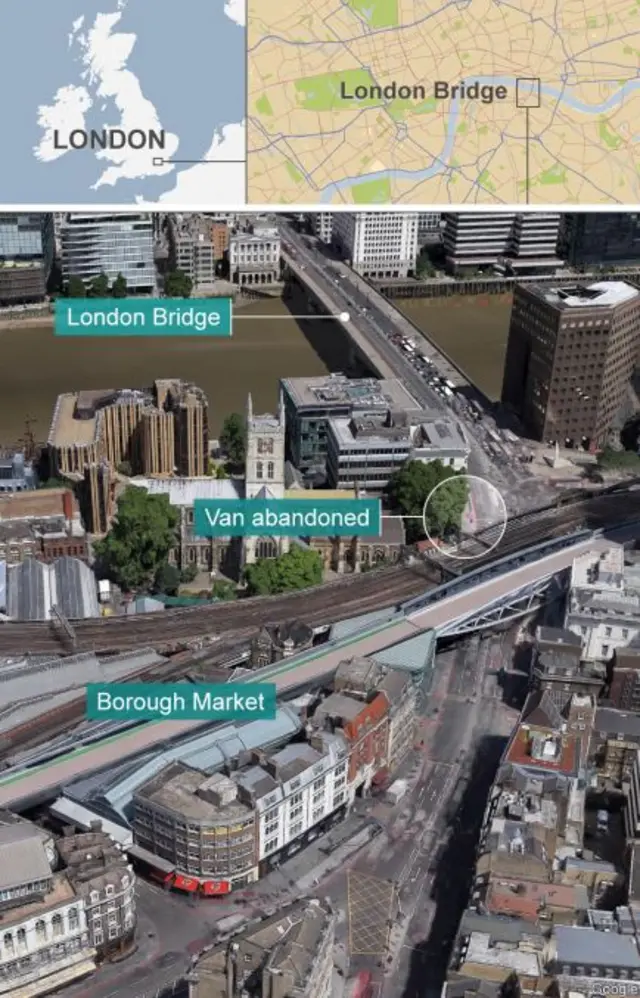 Map of London Bridge