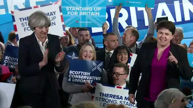 Theresa May and Ruth Davidson