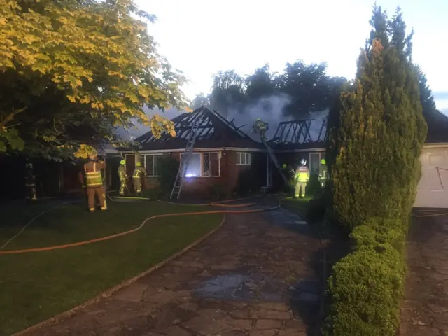 Bungalow after fire