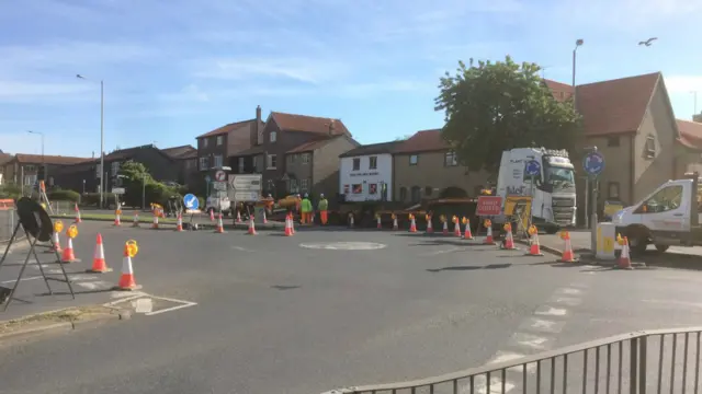 Cullum Road roadworks