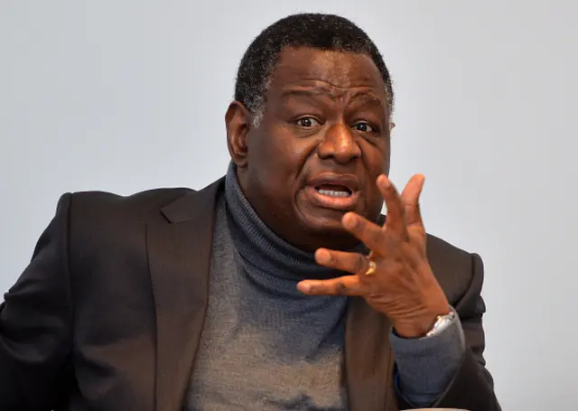 Dr. Babatunde Osotimehin, Executive Director, UNFPA attends the launch of UNFPA State of World Population Report 2015 'Shelter From The Storm' at The Royal Society on December 3, 2015 in London, England