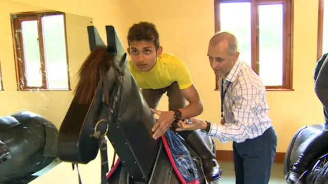 Student at British Horseracing school