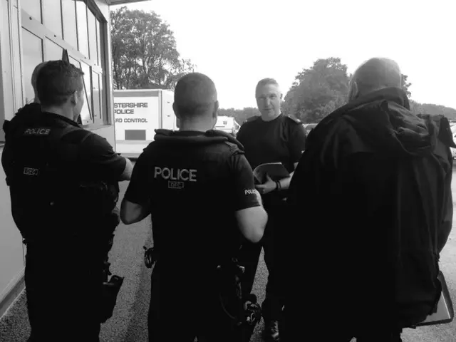Police at Download