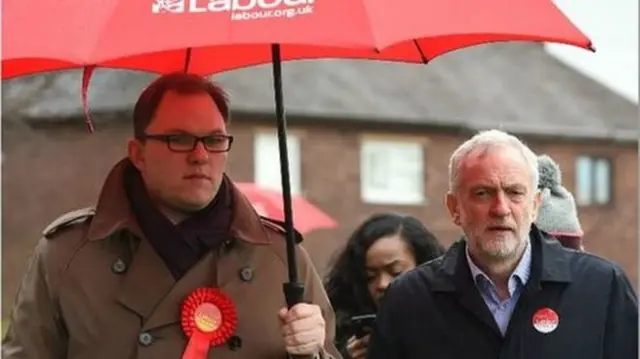 Gareth Snell, pictured with Jeremy Corbyn