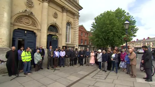 Silence at Devizes Town Hall