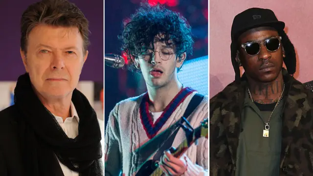 David Bowie, Matty Healy and Skepta
