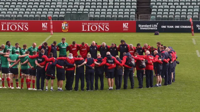 British and Irish Lions have a minute's silence