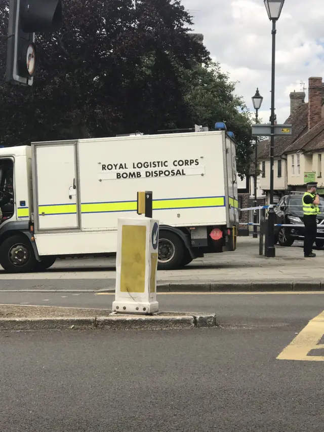 Bomb disposal van