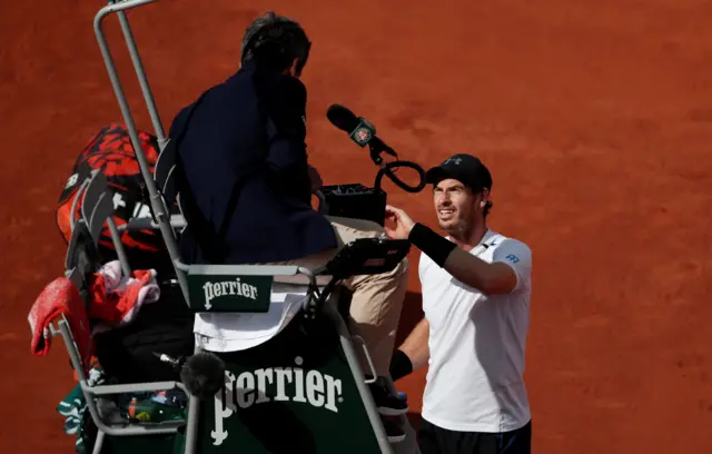 Andy Murray and Carlos Ramos