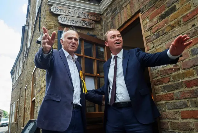 Vince Cable and Tim Farron