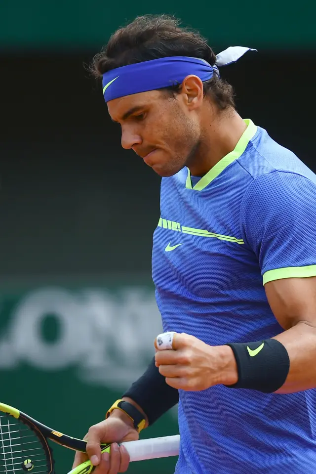 Rafael Nadal celebrates