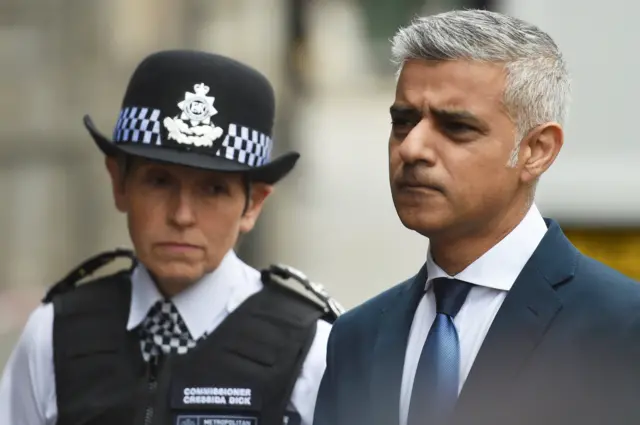 Cressida Dick with Sadiq Khan