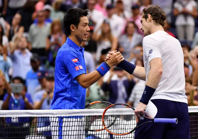 Nishikori Murray at US Open