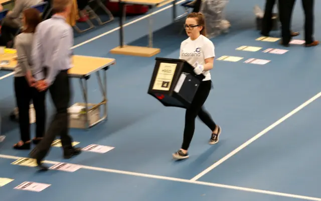 Girl with box