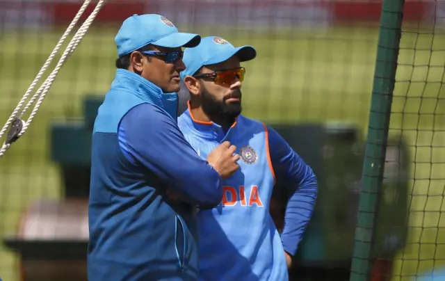 Virat Kohli and Anil Kumble