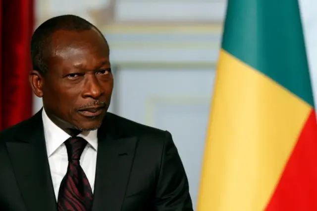 Benin"s President Patrice Talon attends a joint declaration with French President at the Elysee Palace in Paris, France, April 26, 2016