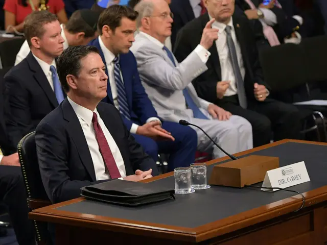 Comey at the witness desk