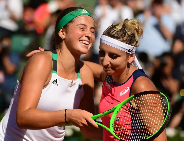 Ostapenko and Bacsinszky