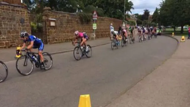 Women's tour in Northamptonshire yesterday