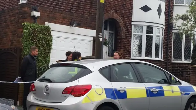 Police car on Church Avenue