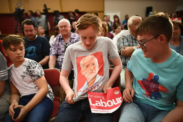 Young Labour supporters