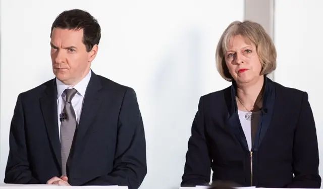 George Osborne and Theresa May