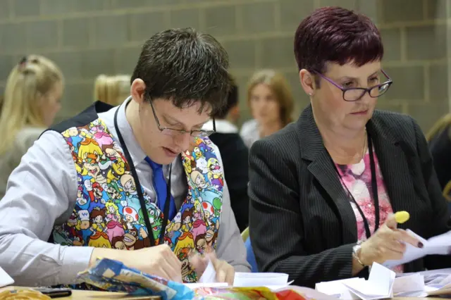 Counting in Boston and Skegness parliamentary seat