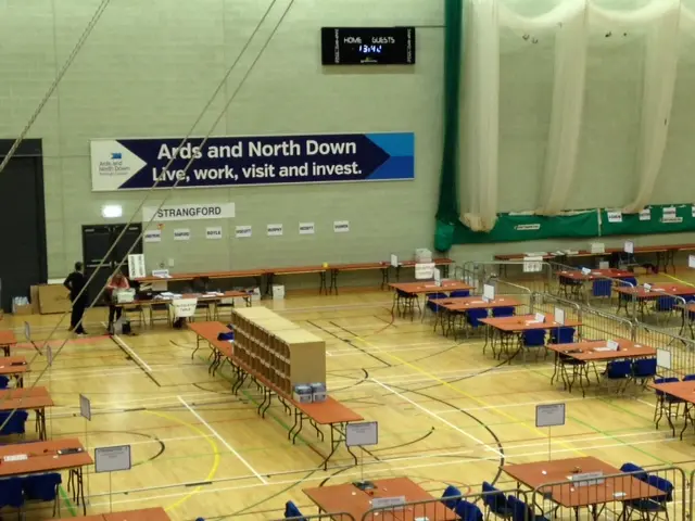 Bangor Aurora Centre were ballots are being counted in the general election