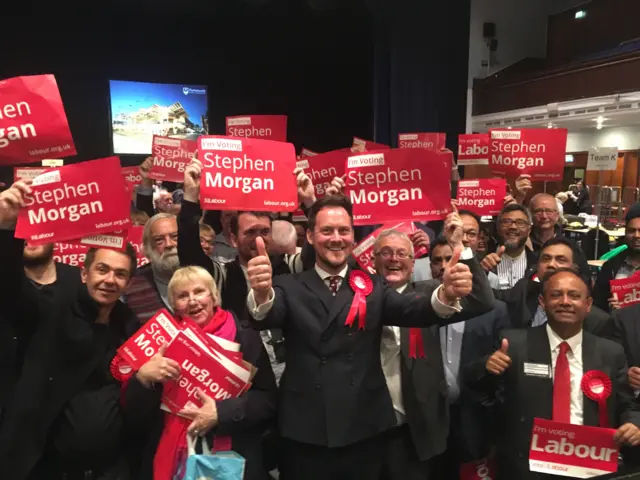 Labour supporters in Portsmouth