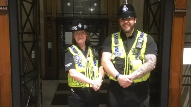 Officers at Hull count