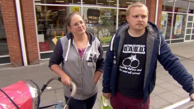 This couple in Thornaby, in the constituency of Stockton South, voted Labour.