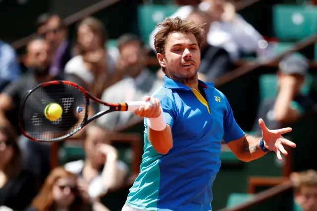 Stan Wawrinka in action