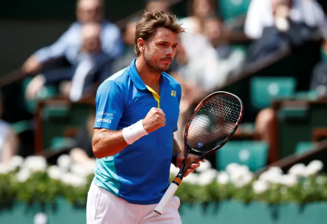 Stan Wawrinka celebrates