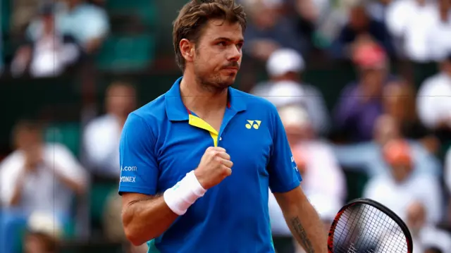 Stan Wawrinka celebrates