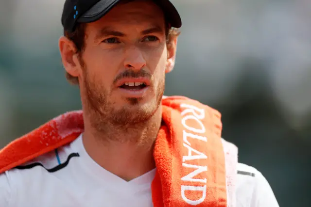 Andy Murray during his semi-final match