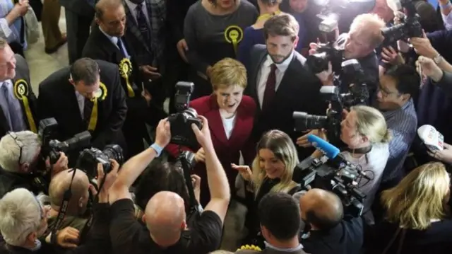 Nicola Sturgeon said the general election result had been a disaster for Theresa May