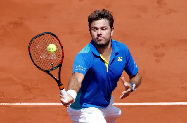 Stan Wawrinka in action