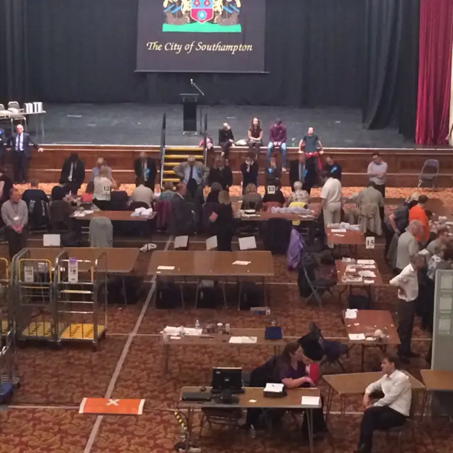 The Itchen count at Southampton Guildhall