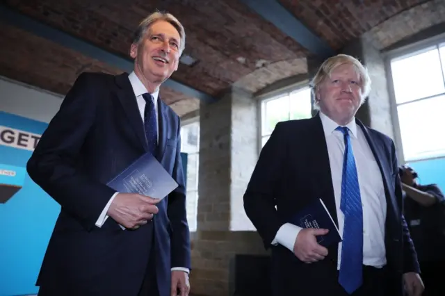 Philip Hammond and Boris Johnson