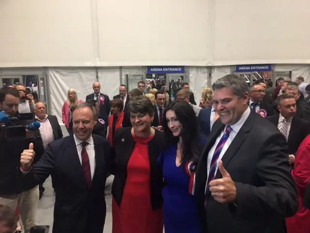 DUP's Nigel Dodds, Arlene Foster, Emma Little-Pengelly and Gavin Robinson