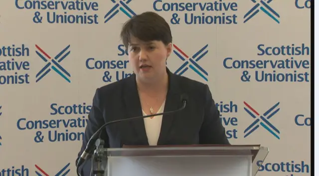 Scottish Conservative leader Ruth Davidson