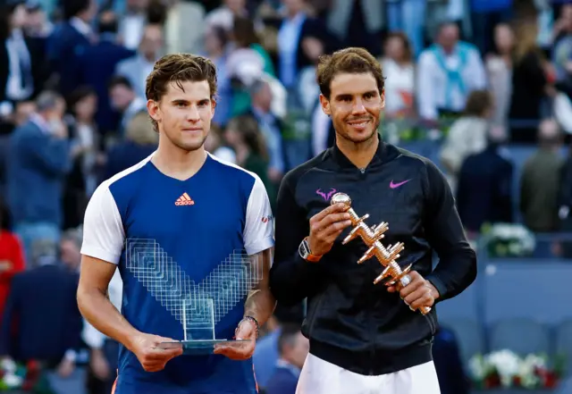 Dominic Thiem and Rafael Nadal